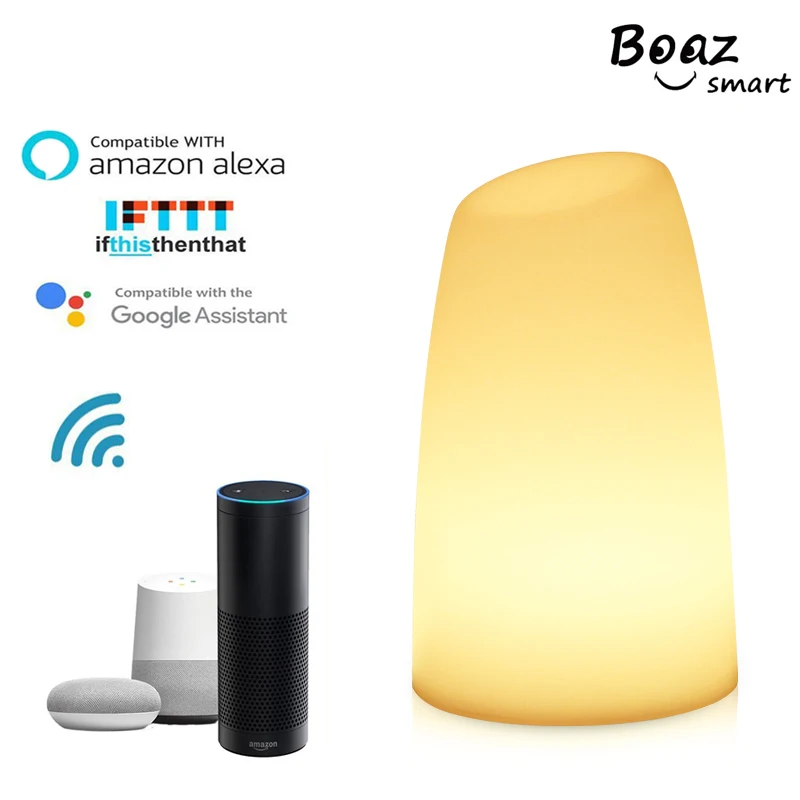 Christmas Gift LED Touch Control Night Light Smart Bedside Lamp Dimmable RGBW Colored lamp APP Control Alexa Google Home
Christmas Gift LED Touch Control Night Light Smart Bedside Lamp Dimmable RGBW Colored lamp APP Control Alexa Google Home
