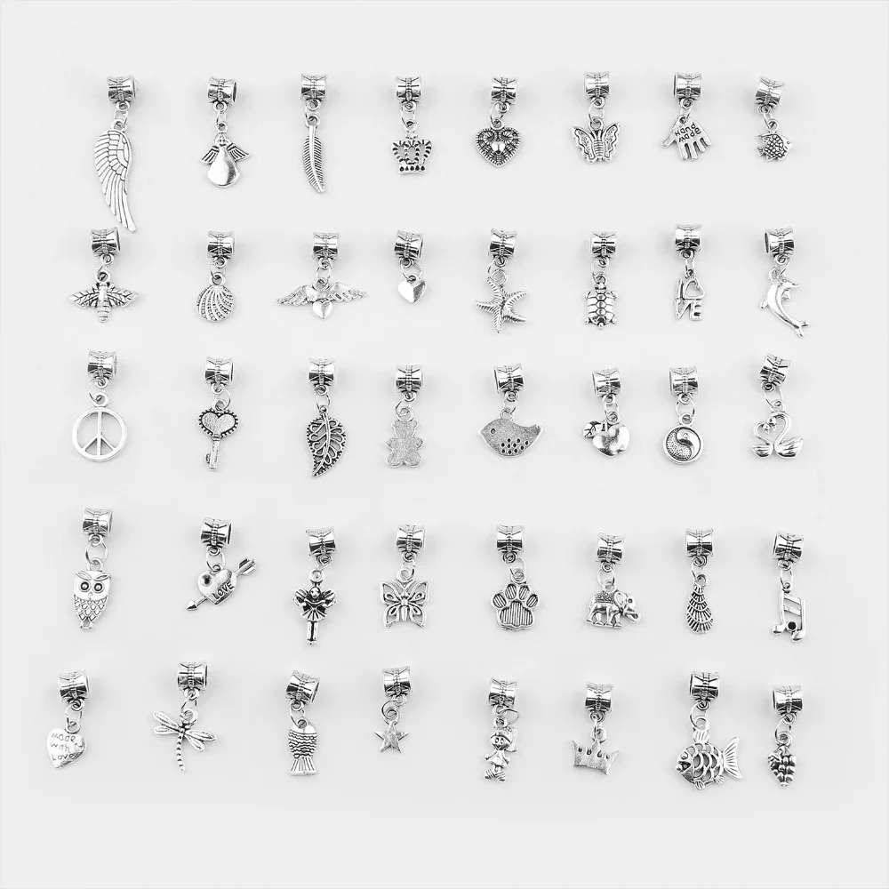 40 pcs/set Mixed Charms Antique Silver Plating Spacer Beads Zinc Alloy Pendant Charms Fit For DIY Accessories Handmade pendant
40 pcs/set Mixed Charms Antique Silver Plating Spacer Beads Zinc Alloy Pendant Charms Fit For DIY Accessories Handmade pendant