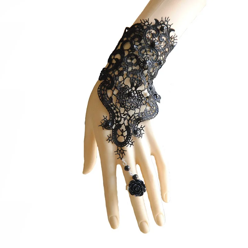 2018 Fashion Gothic Tattoo Tassel Lace Rose Bracelet Classical Women's Retro Vintage Charms Bracelet for Wedding Jewelry
2018 Fashion Gothic Tattoo Tassel Lace Rose Bracelet Classical Women's Retro Vintage Charms Bracelet for Wedding Jewelry
