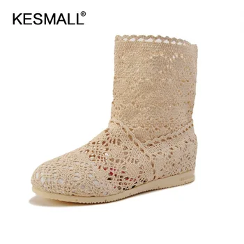 2019 New Summer style boots Women Cut-Outs Fashion Shoes Knitted short lace Boot Spring ankle botas size 35-41 in 8 colors
2019 New Summer style boots Women Cut-Outs Fashion Shoes Knitted short lace Boot Spring ankle botas size 35-41 in 8 colors