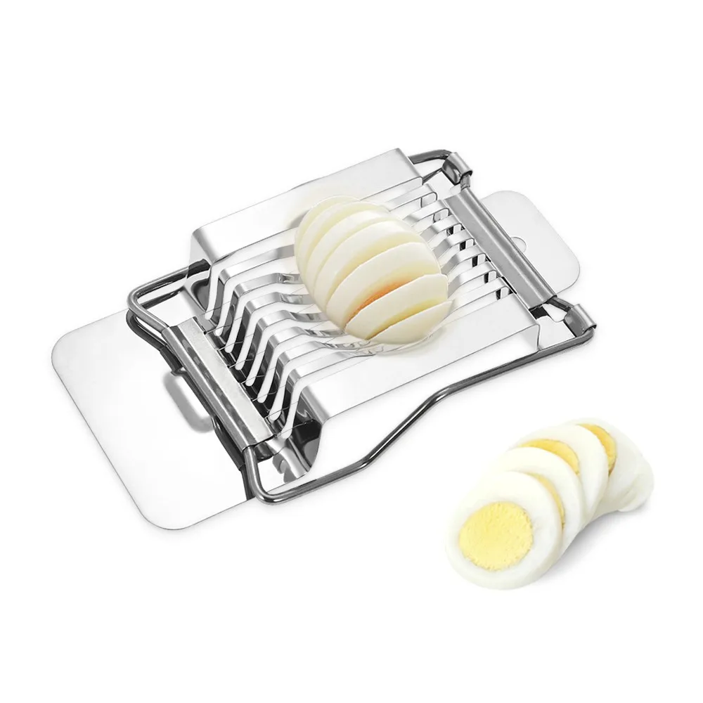 Kitchen Stainless Steel Egg Slicer Wire Egg Cheeses Chopper Dicer Cutter Tool for Salads Sandwiches
Kitchen Stainless Steel Egg Slicer Wire Egg Cheeses Chopper Dicer Cutter Tool for Salads Sandwiches