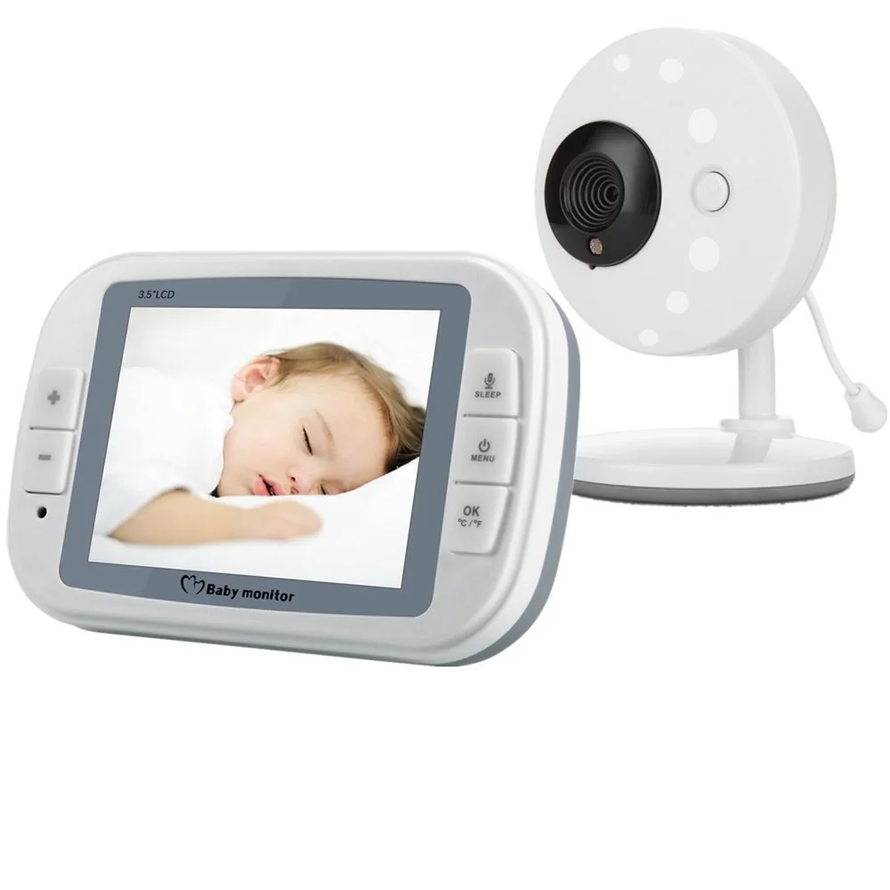852 camara vigilancia bebe 3.5 inch TFT LCD IR Night Vision Temperature Sensor Lullabies Intercom
852 camara vigilancia bebe 3.5 inch TFT LCD IR Night Vision Temperature Sensor Lullabies Intercom