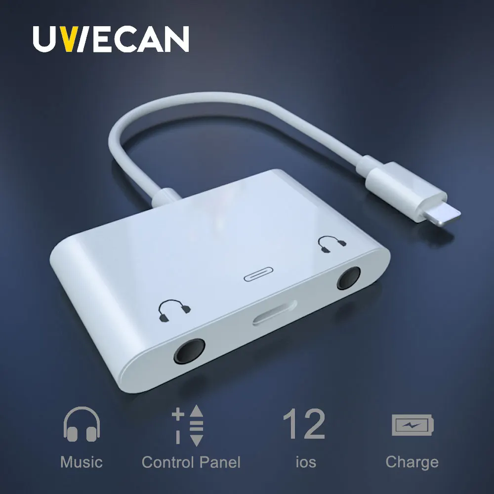 2 in 1 Audio Charge adapter for Lightning to Dual 3.5mm Earphones jack Call Splitter Adaptor For iPad iPhone X/XS/XR/8/iOS 12.1
2 in 1 Audio Charge adapter for Lightning to Dual 3.5mm Earphones jack Call Splitter Adaptor For iPad iPhone X/XS/XR/8/iOS 12.1