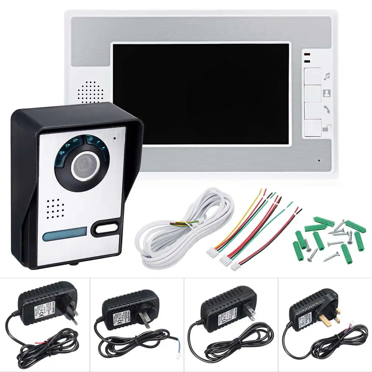 NEW Safurance Wired 7" Video Doorbell One to One Intercom Security System with 1 Monitor Door Intercom Home Safety
NEW Safurance Wired 7" Video Doorbell One to One Intercom Security System with 1 Monitor Door Intercom Home Safety