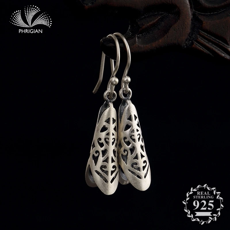 NOT FAKE S925 Fine Jewelry Earrings Sterling Silver drop Antique store Vintage Nature Retro Exquisite flower plant pattern
NOT FAKE S925 Fine Jewelry Earrings Sterling Silver drop Antique store Vintage Nature Retro Exquisite flower plant pattern
