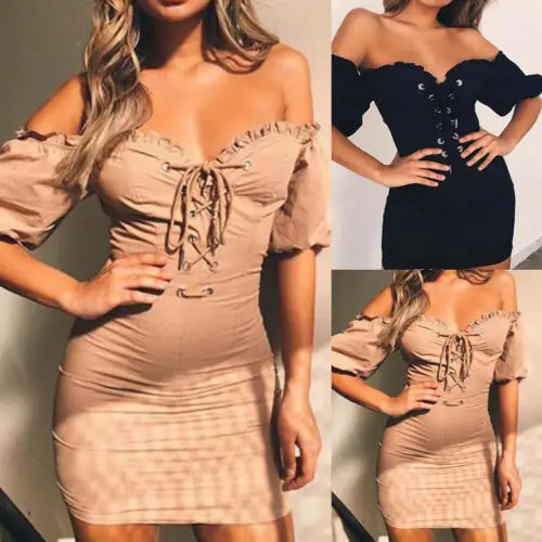 2019 Ladies casual fashion long-sleeved strapless mini dress Ladies casual off shoulder wrapped dress White Black Khaki S - XL
2019 Ladies casual fashion long-sleeved strapless mini dress Ladies casual off shoulder wrapped dress White Black Khaki S - XL