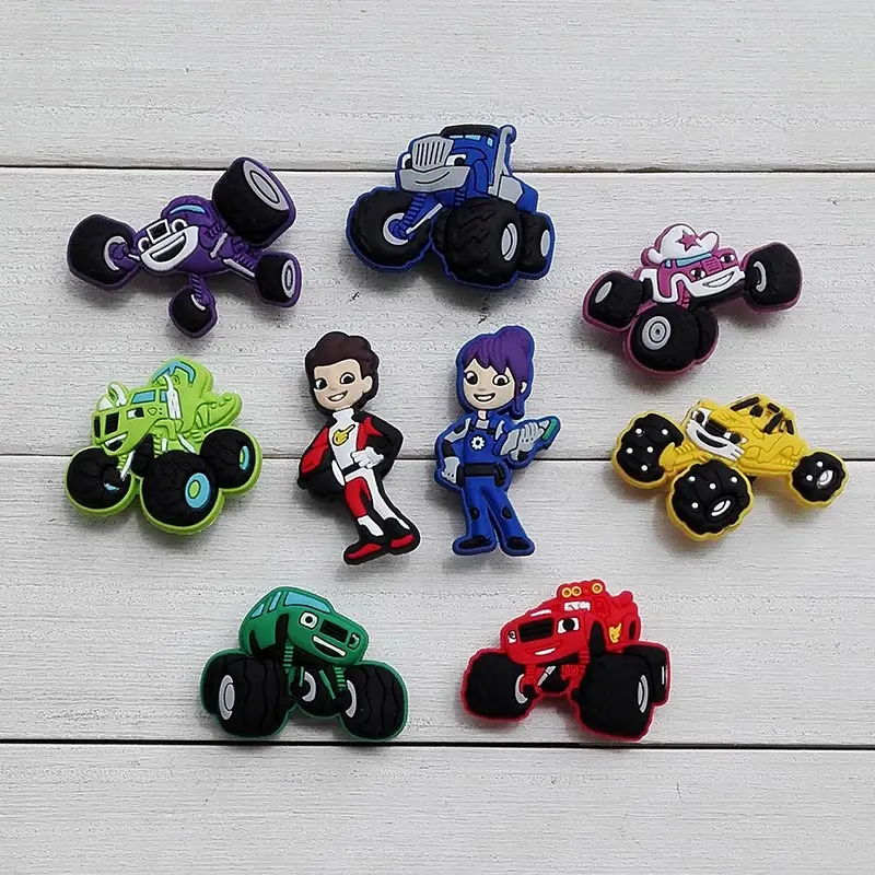 Mix Style 100pcs Monster Truck Racing PVC Kid's Gift Shoe Charms/shoe accessories/shoe decorate jibz Wristbands
Mix Style 100pcs Monster Truck Racing PVC Kid's Gift Shoe Charms/shoe accessories/shoe decorate jibz Wristbands