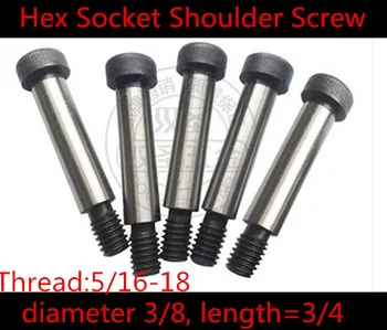 10 Pieces 5/16-18 Threaded 3/8 x 3/4" 12.9 Grade Alloy Steel Hexagon Socket Head Shoulder Screw Bolt
10 Pieces 5/16-18 Threaded 3/8 x 3/4" 12.9 Grade Alloy Steel Hexagon Socket Head Shoulder Screw Bolt