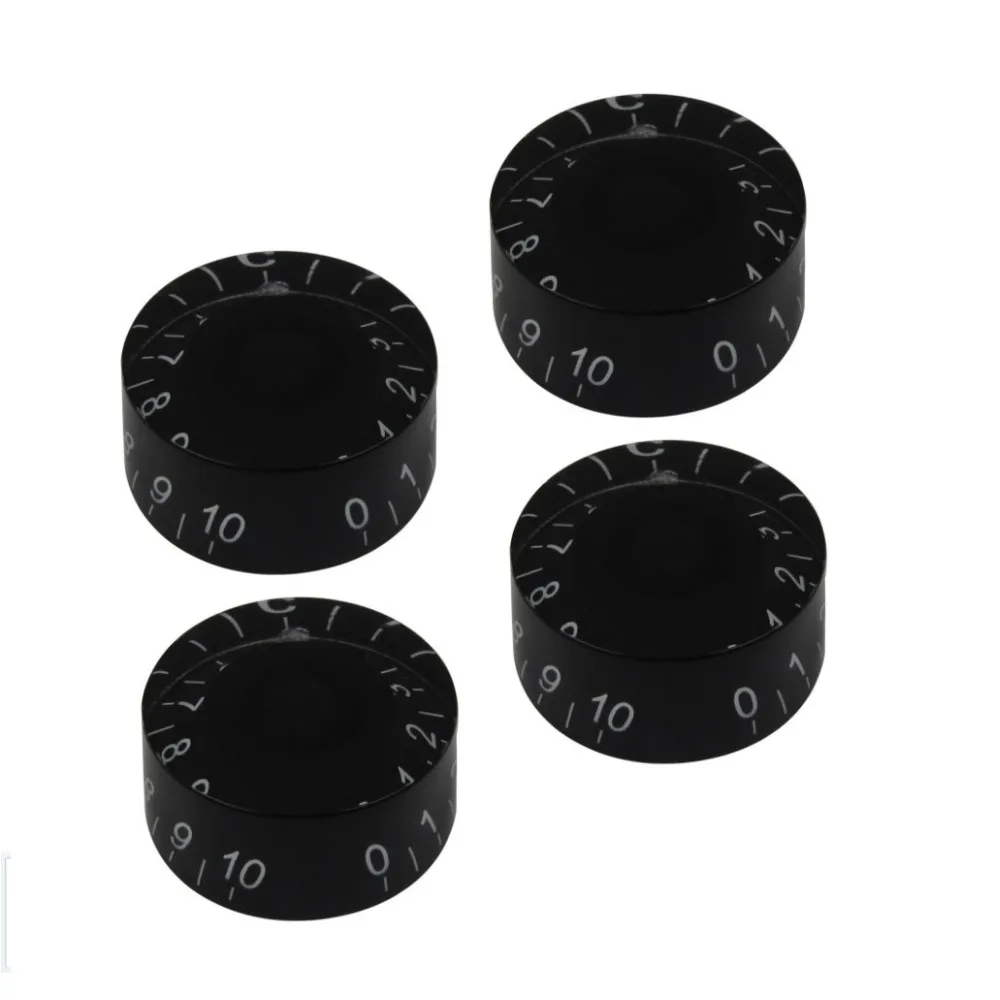 NEW 4pcs Speed Control Volume Tone Guitar Knobs Black with White Numbers For LP Style Electric Guitar
NEW 4pcs Speed Control Volume Tone Guitar Knobs Black with White Numbers For LP Style Electric Guitar