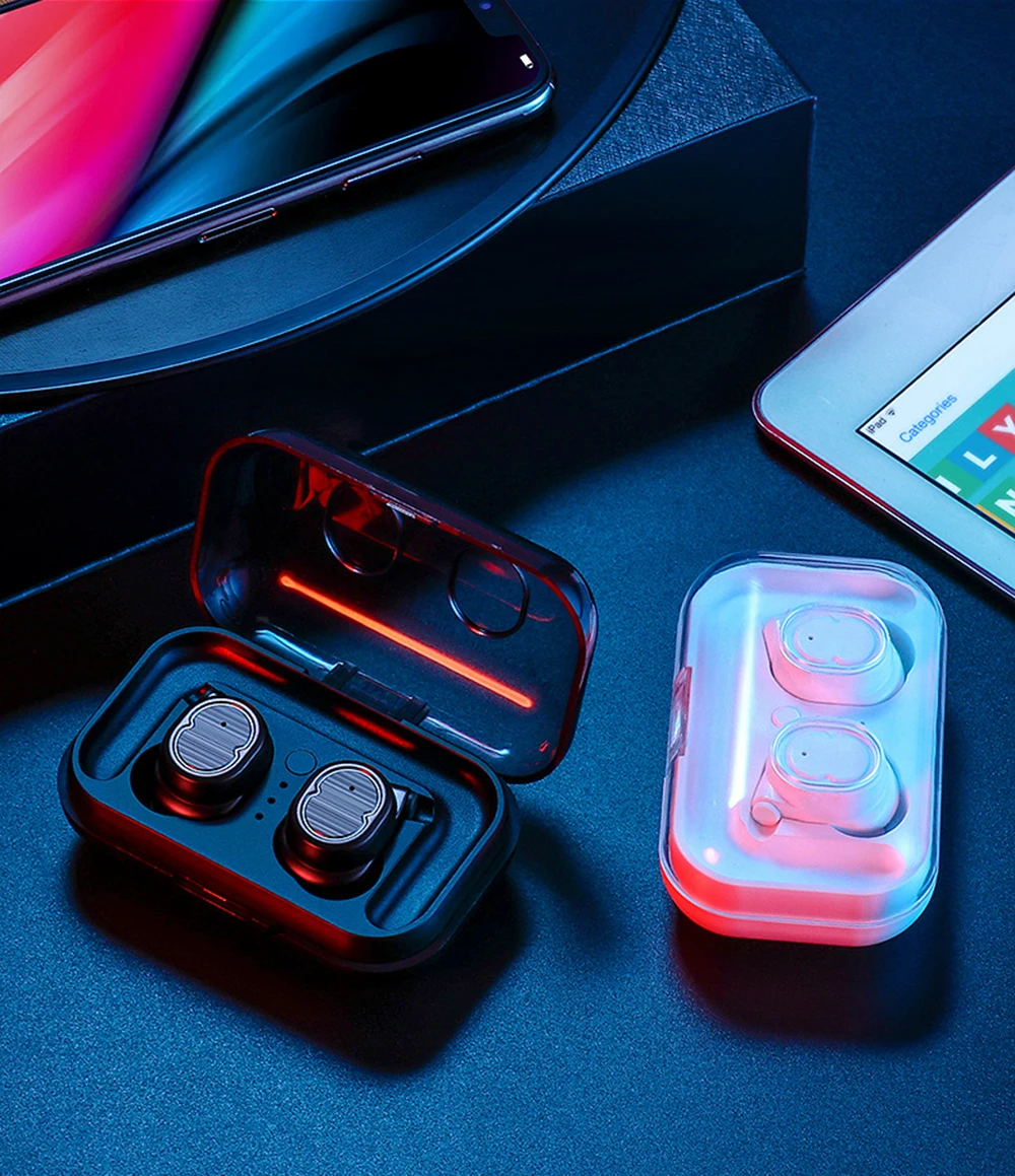 NEW Bluetooth Earbuds 5.0 TWS Wireless Headsets Mini Earphones HiFi Sound Sport Waterproof HD MIC Handsfree for All Phone
NEW Bluetooth Earbuds 5.0 TWS Wireless Headsets Mini Earphones HiFi Sound Sport Waterproof HD MIC Handsfree for All Phone