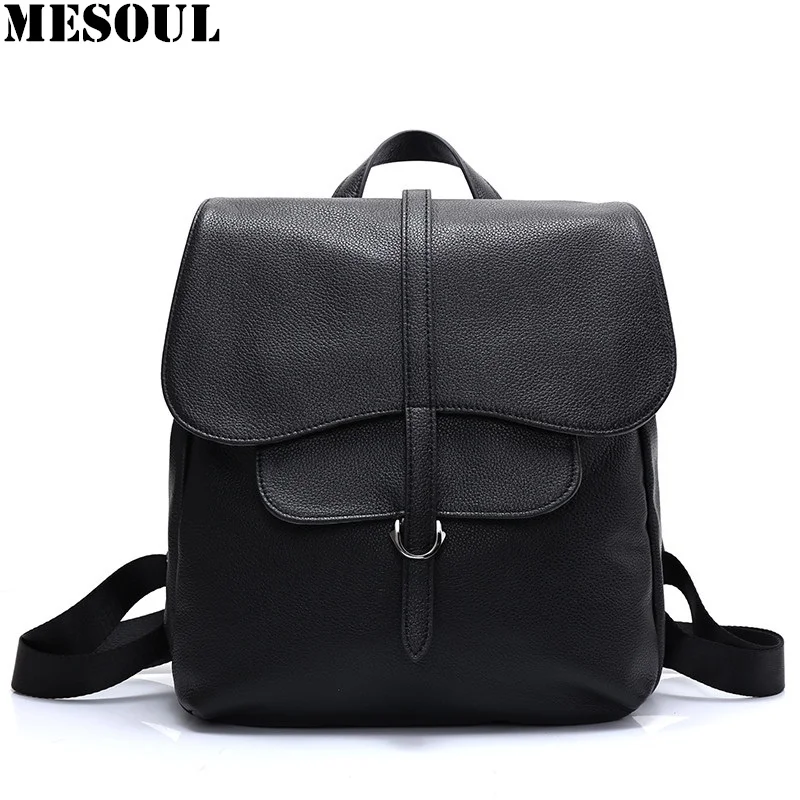 Fashion Black Women Backpack High Quality Genuine Leather Backpacks for Teenage Girls Female School Shoulder Bag Bagpack Mochila
Fashion Black Women Backpack High Quality Genuine Leather Backpacks for Teenage Girls Female School Shoulder Bag Bagpack Mochila