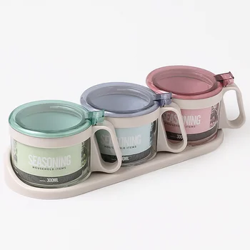 Spice box kitchen supplies glass cruet set salt cans household condiment bottle storage box combination wx9061813
Spice box kitchen supplies glass cruet set salt cans household condiment bottle storage box combination wx9061813