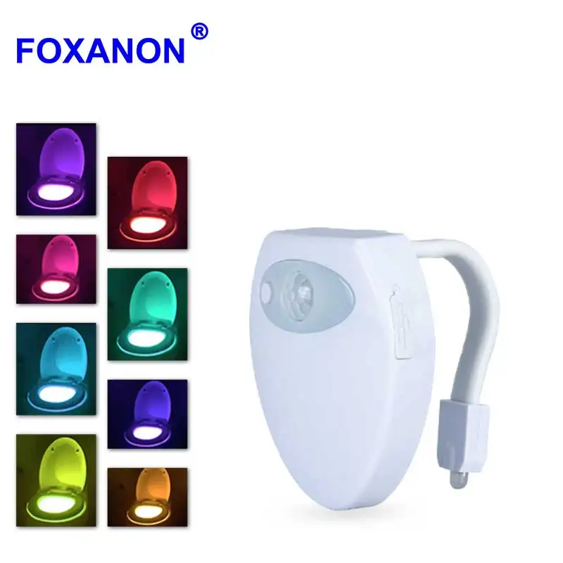 Smart Bathroom Toilet USB Night light LED Body Motion Activated On/Off Seat Sensor Lamp 8 Color PIR Toilet Night Light
Smart Bathroom Toilet USB Night light LED Body Motion Activated On/Off Seat Sensor Lamp 8 Color PIR Toilet Night Light