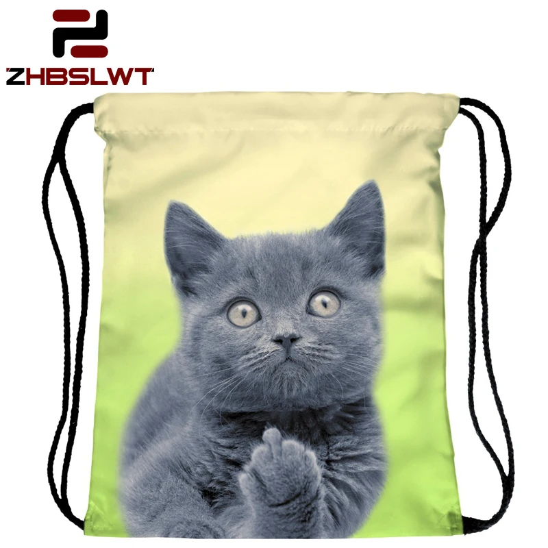 ZHBSLWT New Fashion Green Grey Cat Drawstring Bag Women Backpack 3D Printing Travel Softback Women Mochila -040
ZHBSLWT New Fashion Green Grey Cat Drawstring Bag Women Backpack 3D Printing Travel Softback Women Mochila -040