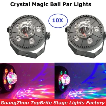 10 Units LED Par Lights 11W RGB 3IN1 LED Rotation Magic Ball Lights Dj Party Lights XMAS Holiday Decoration Projector Indoor Use 
10 Units LED Par Lights 11W RGB 3IN1 LED Rotation Magic Ball Lights Dj Party Lights XMAS Holiday Decoration Projector Indoor Use