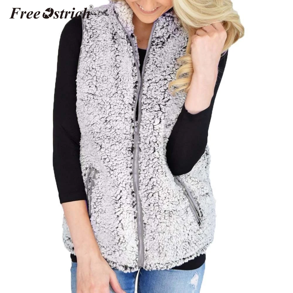 Free Ostrich Fur Vest Women Solid Zipper Packets Stand Collar Warm Chalecos Para Mujer Colete Feminino Kamizelka Damska N30
Free Ostrich Fur Vest Women Solid Zipper Packets Stand Collar Warm Chalecos Para Mujer Colete Feminino Kamizelka Damska N30