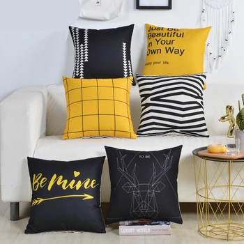 Yellow Black Decorative Pillows Case Nordic Geometric Deer Cushions Cover Home Decor Throw Pillow Sofa Cotton Linen Pillow Cover
Yellow Black Decorative Pillows Case Nordic Geometric Deer Cushions Cover Home Decor Throw Pillow Sofa Cotton Linen Pillow Cover