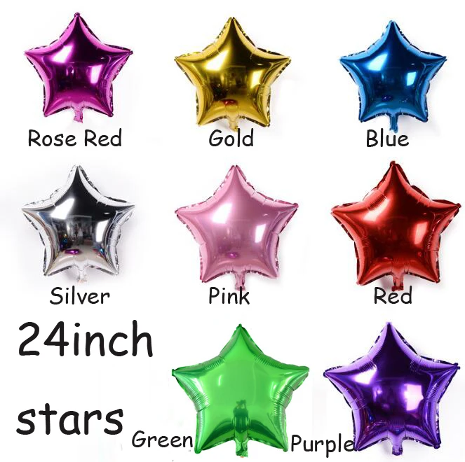 1pcs 24 inch Five-pointed star foil balloon baby shower children's birthday party wedding decor supplies kids balloons globos
1pcs 24 inch Five-pointed star foil balloon baby shower children's birthday party wedding decor supplies kids balloons globos