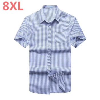 8XL 7XL 2018 new summer Plus size large men striped dress shirt patchwork white collar short sleeve slim fit non-iron male shirt
8XL 7XL 2018 new summer Plus size large men striped dress shirt patchwork white collar short sleeve slim fit non-iron male shirt