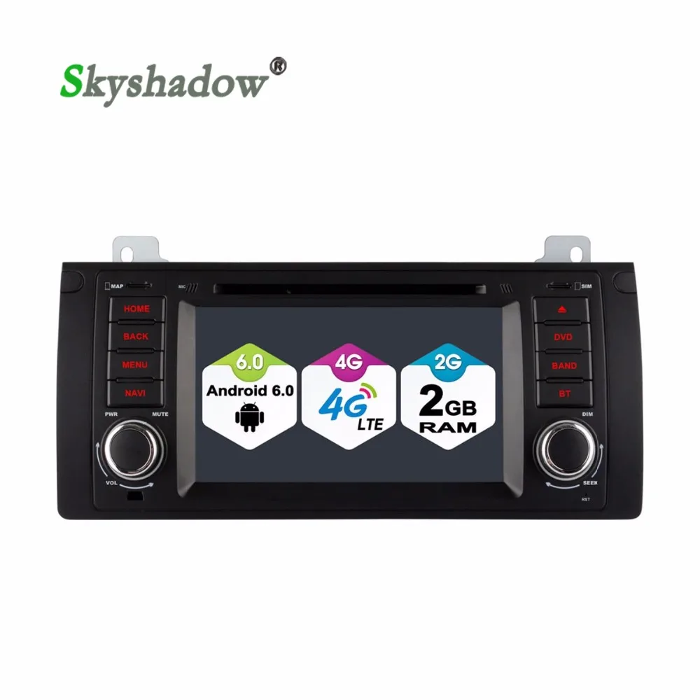 SKYSHADOW Quad Core Android 6.0 Dvd плеер Автомобиля Для BMW X5 E53 Серии 5 E39 Серия E5 Радио GPS wifi 4 Г 2 RAM