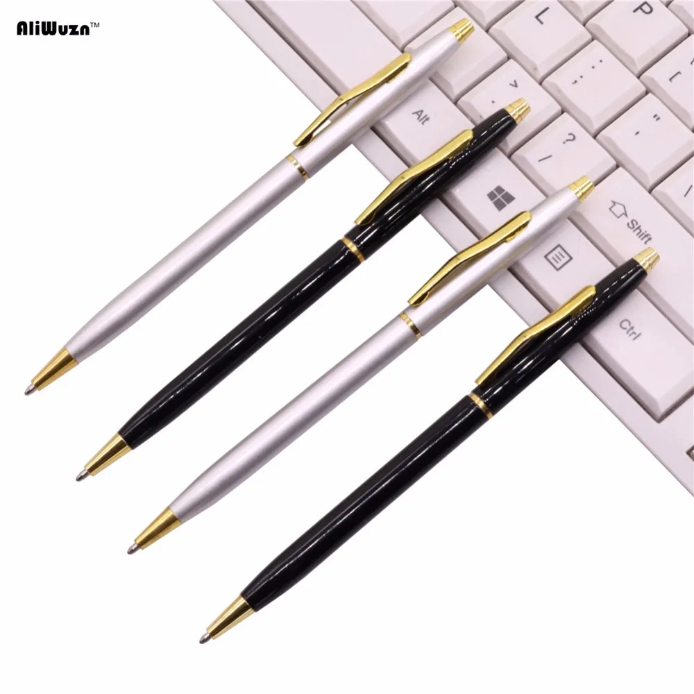 GOOD QUALITY Metallic Signature Pen Stainless Steel Rod Rotating Metal