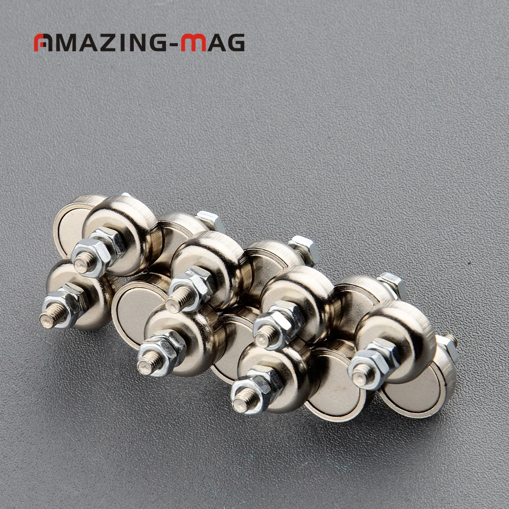14PC 4KG Powerful Mini Neodymium Magnet Pot D12*5mm Thread M3*9mm Led Panel Precision Machines Magnetic Holder Mounting Base
14PC 4KG Powerful Mini Neodymium Magnet Pot D12*5mm Thread M3*9mm Led Panel Precision Machines Magnetic Holder Mounting Base