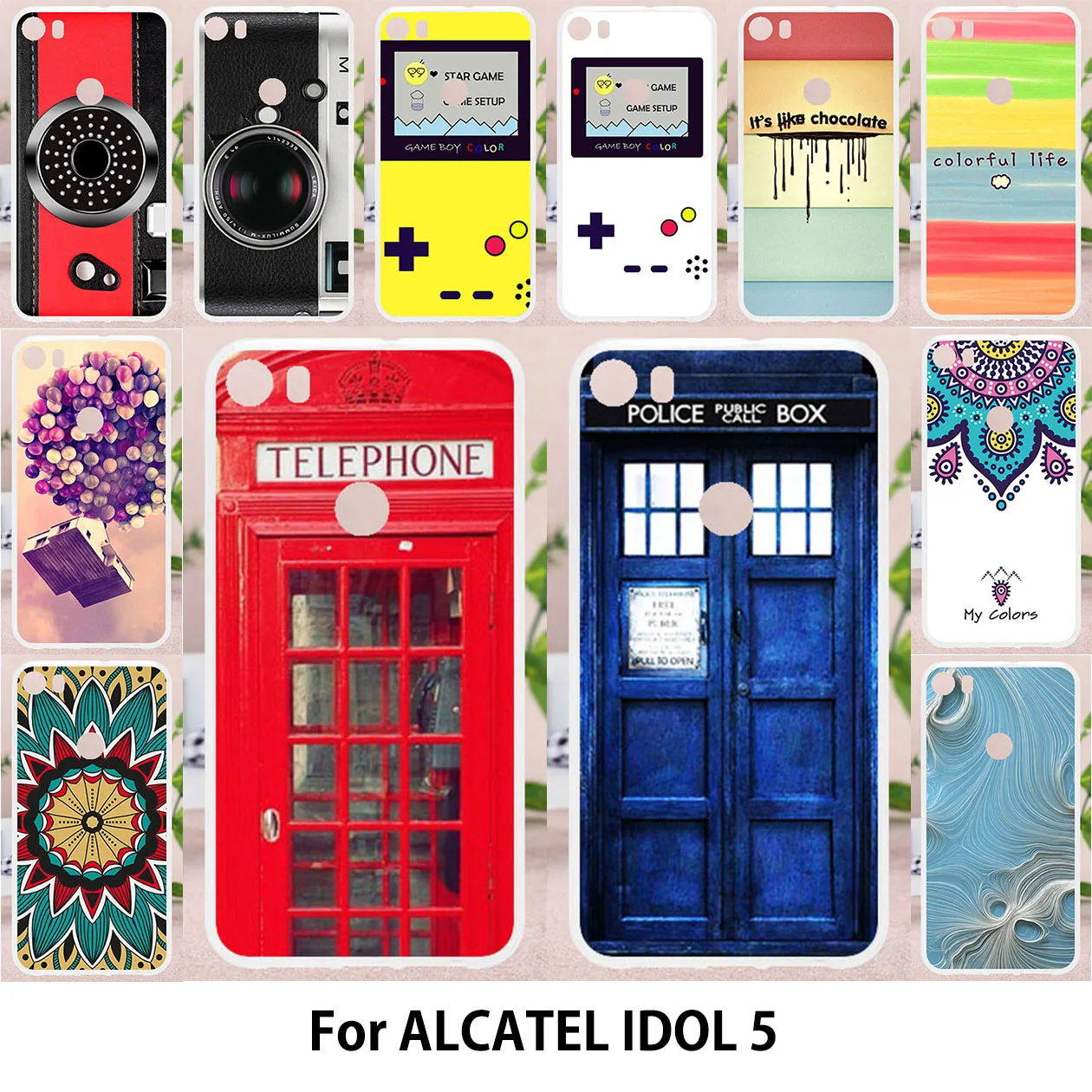 TAOYUNXI For alcatel idol 5 case Silicon TPU Soft Back Covers alcatel idol 5s case Painting Phone Cover Diy Police Box Patterned
TAOYUNXI For alcatel idol 5 case Silicon TPU Soft Back Covers alcatel idol 5s case Painting Phone Cover Diy Police Box Patterned
