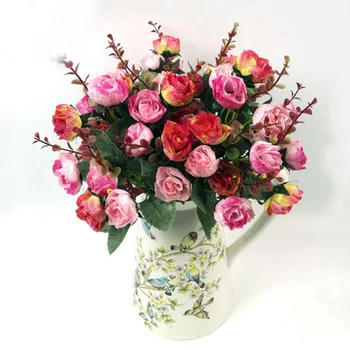 12pcs Hot Vivid Silk 21 Flower Heads Artificial Flowers Rose Decorative Flowers Wreaths Wedding Decoration
12pcs Hot Vivid Silk 21 Flower Heads Artificial Flowers Rose Decorative Flowers Wreaths Wedding Decoration