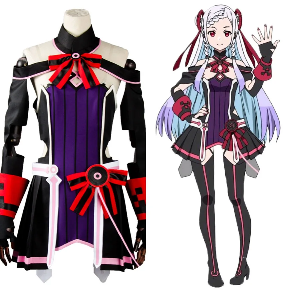 

Sword Art Online SAO the Movie Ordinal Scale OS Yuna Cosplay Costume Dress Full Set Suit Halloween Carnival Women Men