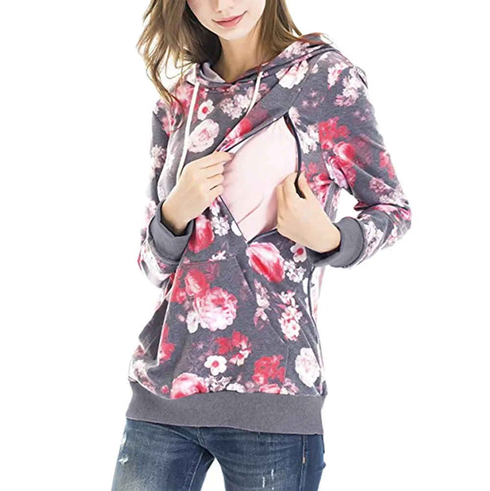 Women's Nursing Maternity Long Sleeves Floral Breastfeeding Hoodie Sweatshirts pregnency winter clothes pregnant hoodie
Women's Nursing Maternity Long Sleeves Floral Breastfeeding Hoodie Sweatshirts pregnency winter clothes pregnant hoodie