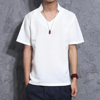 M-3XL Vintage Traditional Chinese Men Shirt Linen Short Sleeve Collarless Summer Streetwear Clothing Male Shirt Casual XXXL
M-3XL Vintage Traditional Chinese Men Shirt Linen Short Sleeve Collarless Summer Streetwear Clothing Male Shirt Casual XXXL