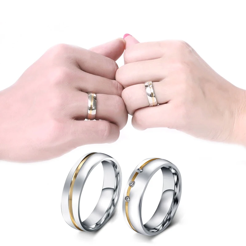 Romantic Wedding Rings For Lover Silver-Color Stainless Steel Couple Rings For Engagement Rhinestone Female Party Jewelry
Romantic Wedding Rings For Lover Silver-Color Stainless Steel Couple Rings For Engagement Rhinestone Female Party Jewelry