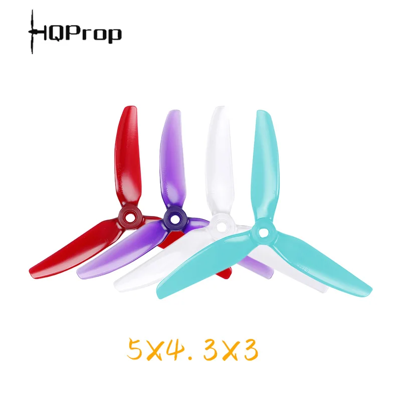 High Quality HQ 5X4.3X3 5043 5inch 3 blade/tri-blade POPO propeller prop compatible T-motor F40 PRO II for FPV RC Racing drone
High Quality HQ 5X4.3X3 5043 5inch 3 blade/tri-blade POPO propeller prop compatible T-motor F40 PRO II for FPV RC Racing drone