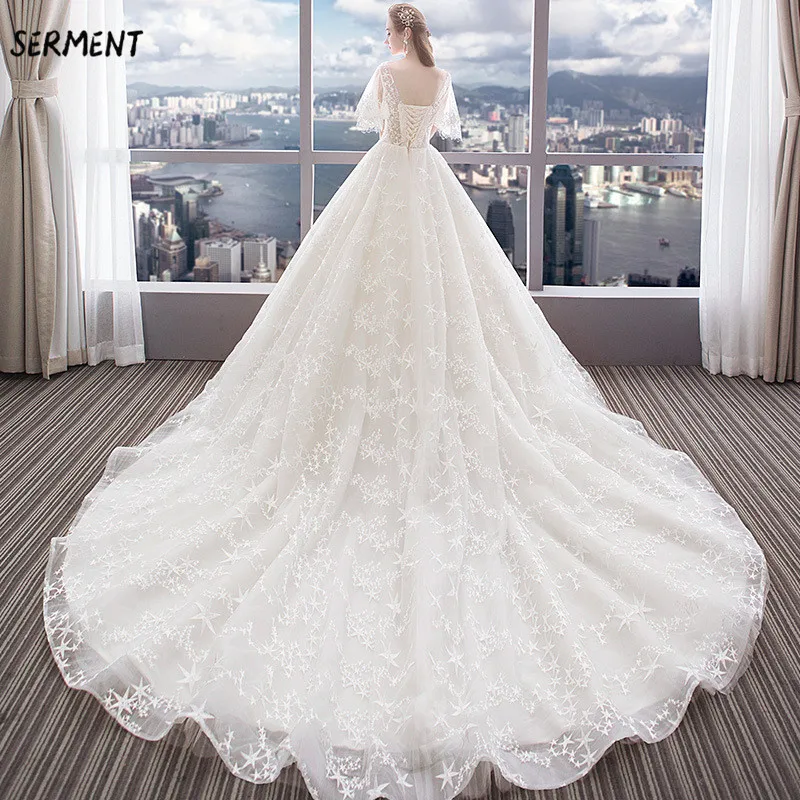30% Discount 2019 New Wedding Lace Tail Long Sleeve Aristocratic Elegant Bride Print Explosion Wedding Dress
30% Discount 2019 New Wedding Lace Tail Long Sleeve Aristocratic Elegant Bride Print Explosion Wedding Dress