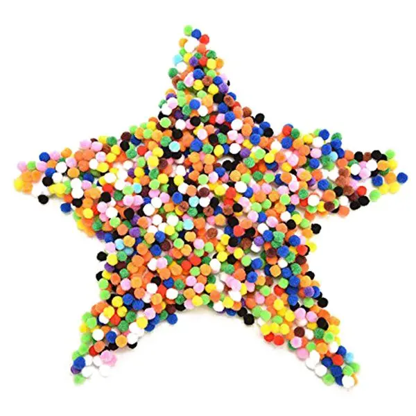 1000 Pcs 10mm Mixed Color Soft Fluffy Pom Poms Pompoms for kids Crafts | Игрушки и хобби