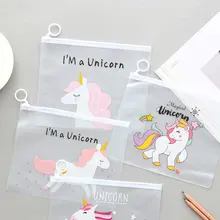 Unicorno Sacchetto di Immagazzinaggio Sveglio cassa di Matita Della Penna Scatola di Borse Da Viaggio Delle Donne del Sacchetto di File di Sacchetto Cosmetico Compone il Sacchetto di Caso di Trucco Da Toilette Organizzatore di stoccaggio(China)