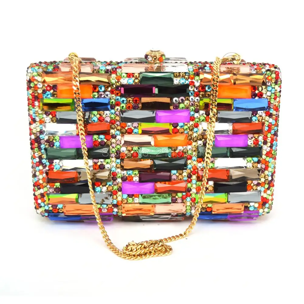 Multi-Color Elegant Rhine Stone Ladies Handbags Manual Customized Evening Clutch Bags Chain Shoulder Bag Crystal Purse
Multi-Color Elegant Rhine Stone Ladies Handbags Manual Customized Evening Clutch Bags Chain Shoulder Bag Crystal Purse