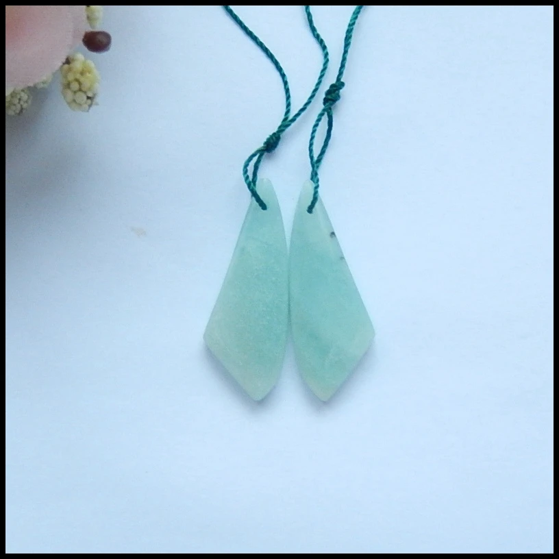 Natural Amazonite Fashion Woman Earring Bead,Semiprecious jewelry earring,30x11x4mm,4.46g
Natural Amazonite Fashion Woman Earring Bead,Semiprecious jewelry earring,30x11x4mm,4.46g