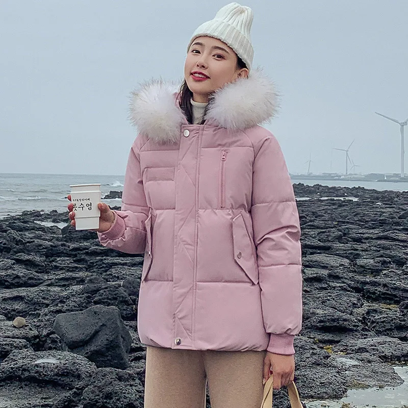 Winter jacket Women 2019 Casual thick warm big fur hooded parkas coat Solid winter sintepon jacket female outwear coat
Winter jacket Women 2019 Casual thick warm big fur hooded parkas coat Solid winter sintepon jacket female outwear coat