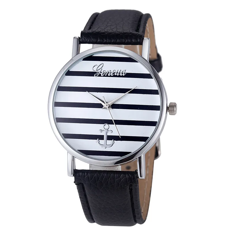 Watch Famous Brand Women's Geneva Striped Anchor Analog Leather Quartz WristWatch Women Watches Relojes Mujer Montre Femme
Watch Famous Brand Women's Geneva Striped Anchor Analog Leather Quartz WristWatch Women Watches Relojes Mujer Montre Femme