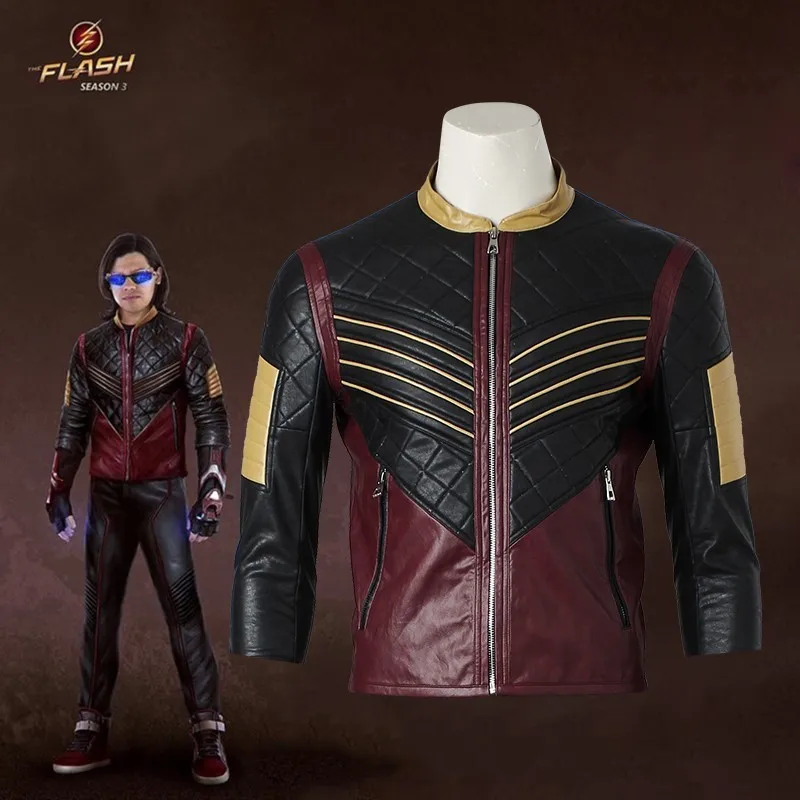 The Flash Vibe Cosplay Costume Superhero Vibe Halloween Carnival Adult Men Leather Jacket Pants Only Top Gloves Glasses
The Flash Vibe Cosplay Costume Superhero Vibe Halloween Carnival Adult Men Leather Jacket Pants Only Top Gloves Glasses