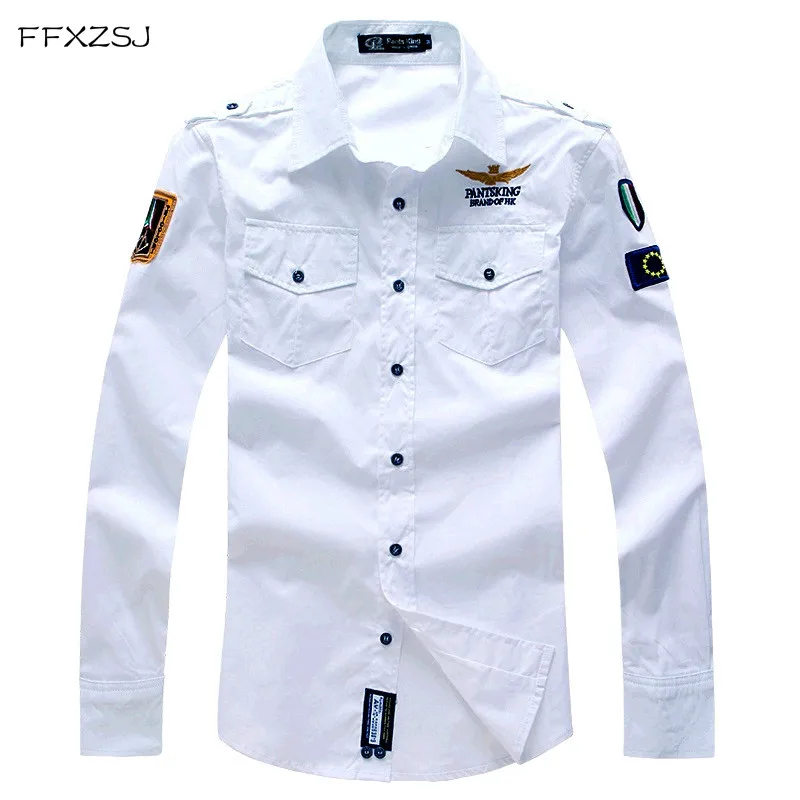 FFXZSJ brand Men Shirt military Mens Long Sleeve Slim fit camisa masculina Khaki Army green Shirt High Quality Shirt men
FFXZSJ brand Men Shirt military Mens Long Sleeve Slim fit camisa masculina Khaki Army green Shirt High Quality Shirt men