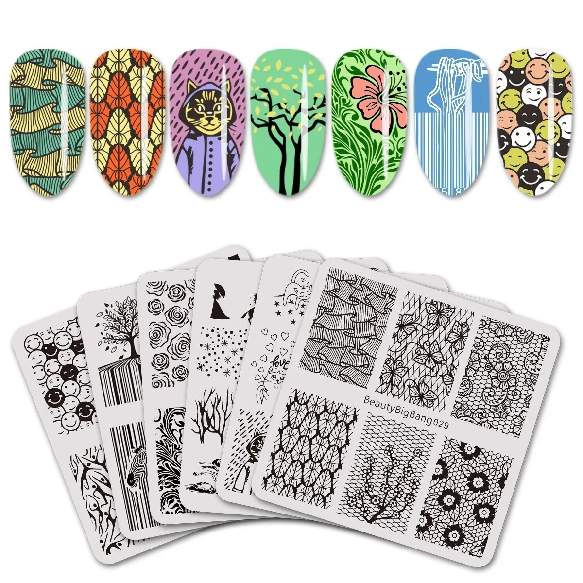 Beautybigbang Stamping Plates Set 6PCS Different Images Rain River Unicorn Stainless Steel Nail Art Stamp Plate Stencil Template
Beautybigbang Stamping Plates Set 6PCS Different Images Rain River Unicorn Stainless Steel Nail Art Stamp Plate Stencil Template
