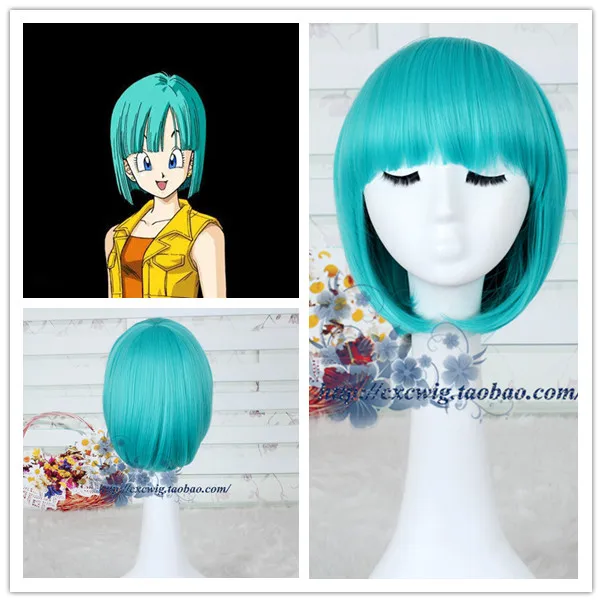 Tokyo Anime Dragon Ball Bulma cosplay wig Women Green BOB haircut costumes free shipping
Tokyo Anime Dragon Ball Bulma cosplay wig Women Green BOB haircut costumes free shipping