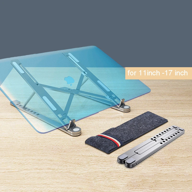 Laptop Stand Portable 8 Adjustable Desktop Cooling notebook Holder Folding Ultra for MacBook air 11 pro 13 14 15.6 17.3 inch
Laptop Stand Portable 8 Adjustable Desktop Cooling notebook Holder Folding Ultra for MacBook air 11 pro 13 14 15.6 17.3 inch