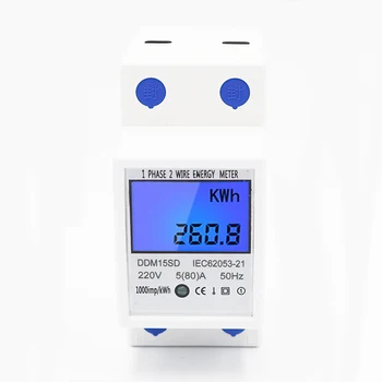 Single Phase Consumption Energy Meter Smart Meter Electric Meters 220v/230v Power Meter Din Rail Wattmeter KWh Meter Watt Meter
Single Phase Consumption Energy Meter Smart Meter Electric Meters 220v/230v Power Meter Din Rail Wattmeter KWh Meter Watt Meter