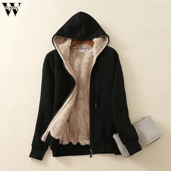 Women Basic Jackets Casual Winter Warm Female Long Sleeves Coats Autumn Lined Zip Up Hooded Sweatshirt Jacket Coat
Women Basic Jackets Casual Winter Warm Female Long Sleeves Coats Autumn Lined Zip Up Hooded Sweatshirt Jacket Coat