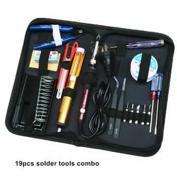 60W thermostat soldering gun 10/13/19/20pcs combo 220V electric iron solder tool electric soldering iron for repair
60W thermostat soldering gun 10/13/19/20pcs combo 220V electric iron solder tool electric soldering iron for repair