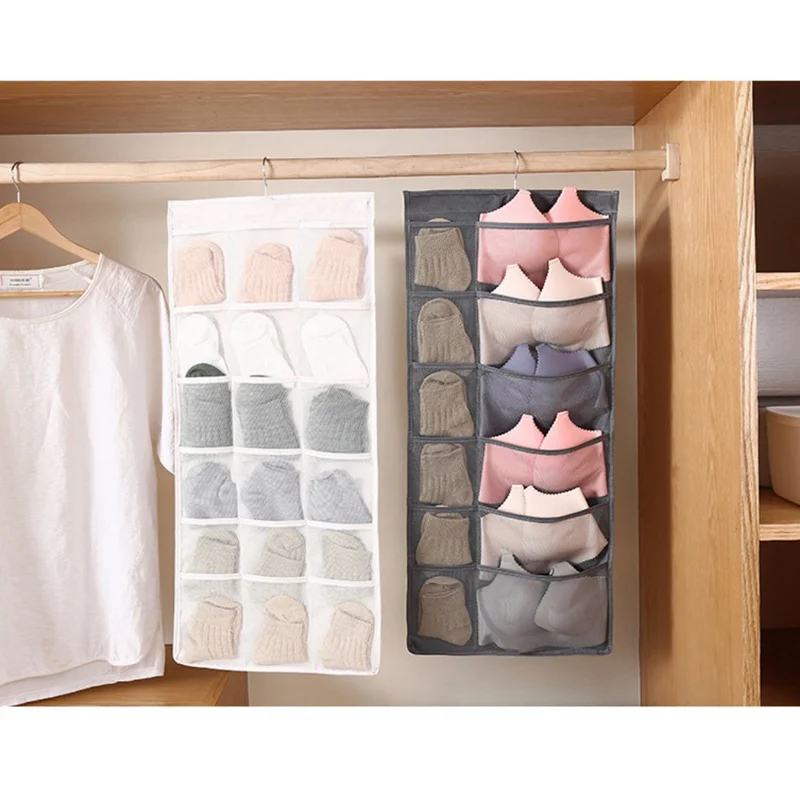 Underwear Sorting Storage Bag Wall Door Hanging Storage Bag Double Side Underwear Bra Socks Sorting Bag Closet Home Organizer
Underwear Sorting Storage Bag Wall Door Hanging Storage Bag Double Side Underwear Bra Socks Sorting Bag Closet Home Organizer