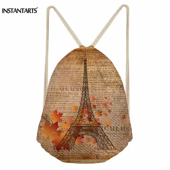 INSTANTARTS Drawstring Backpack Bag Sport Gympack for Women Outdoor Fitness Gym Vintage Eiffel Tower Print Sackpack Beach Bag
INSTANTARTS Drawstring Backpack Bag Sport Gympack for Women Outdoor Fitness Gym Vintage Eiffel Tower Print Sackpack Beach Bag
